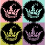 Alphabet 'M' Crown Vector