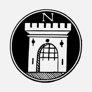 Alphabet 'N' Castle Gate Vector