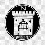 Alphabet 'N' Castle Gate Vector