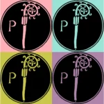 Alphabet 'P' Crozier Vector