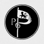 Alphabet 'P' Flag Vector