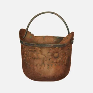 Bucket with Flora Fauna Motif