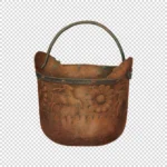 Bucket with Flora Fauna Motif