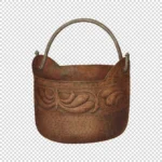 Bucket with Floral Design