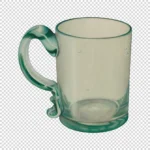 Glass Green Mug