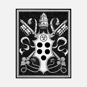 Leo X Papal Arms Design Vector