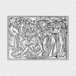 Pope Joan Giving Birth Vector