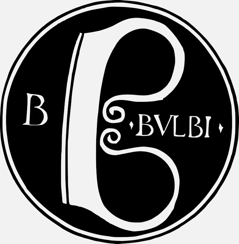 Alphabet 'B' Bulbi Design Vector