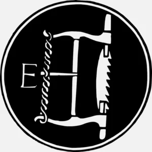 Alphabet 'E' Saw Design Vector