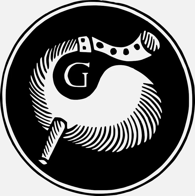 Alphabet 'G' Bagpipe Design Vector