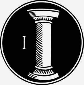 Alphabet 'I' Column Design Vector