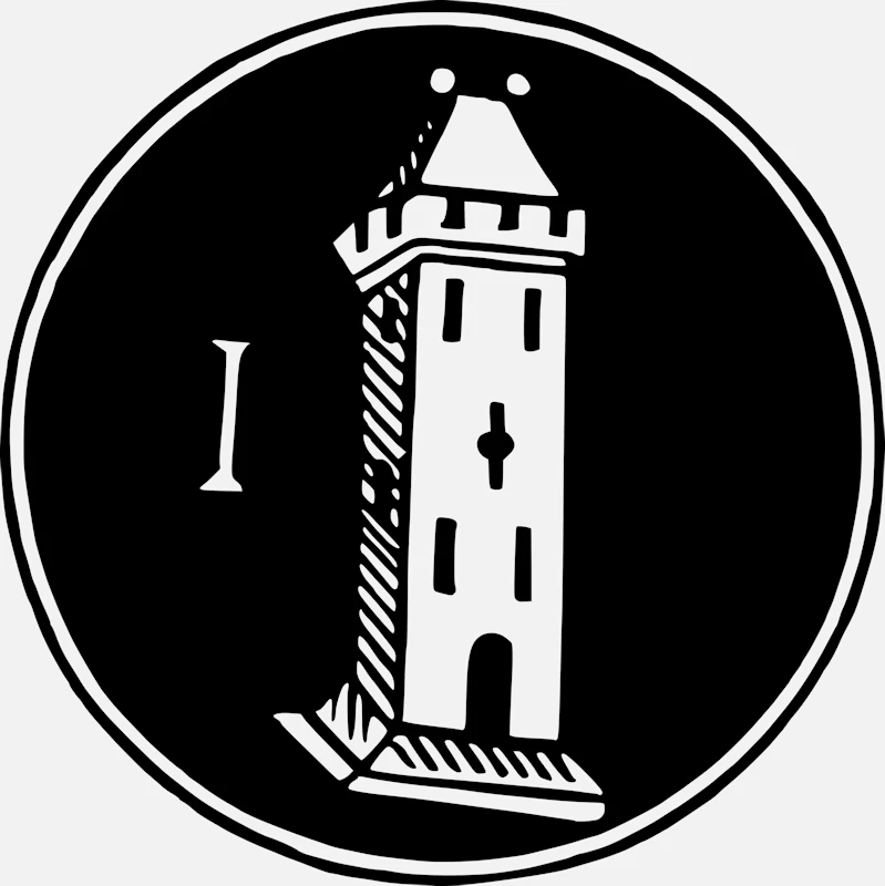 Alphabet 'I' Tower Design Vector
