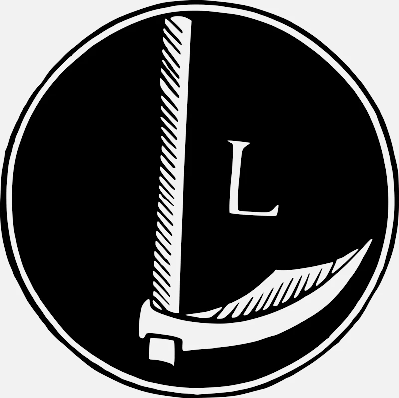 Alphabet 'L' Shovel Design Vector