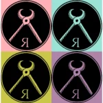 Alphabet 'R' Pliers Vector Design