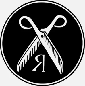 Alphabet 'R' Scissors Design Vector