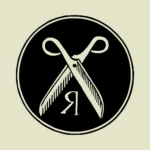 Alphabet 'R' Scissors Vector Design