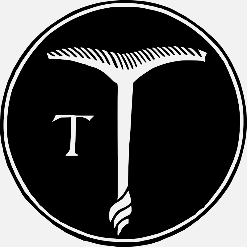Alphabet 'T' Chisel Design Vector