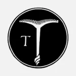 Alphabet 'T' Chisel Vector Design