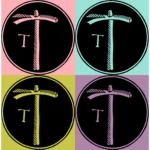 Alphabet 'T' Tool Vector Design
