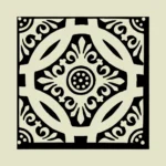 English Tiles from Oxford Plate 10 Vector
