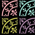 English Tiles from Oxford Plate 12 Vector
