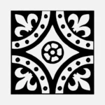 English Tiles from Oxford Plate 21 Vector