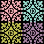 English Tiles from Oxford Plate 21 Vector