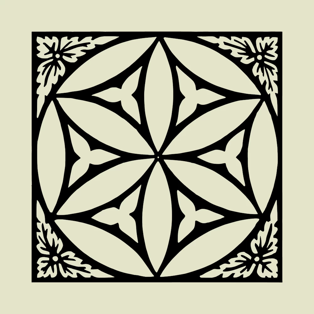 English Tiles from Oxford Plate 23 Vector