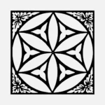 English Tiles from Oxford Plate 23 Vector