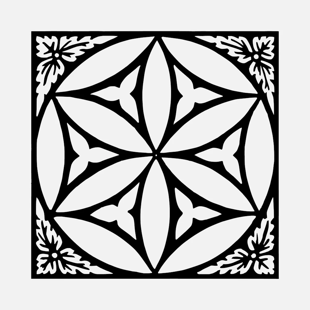 English Tiles from Oxford Plate 23 Vector