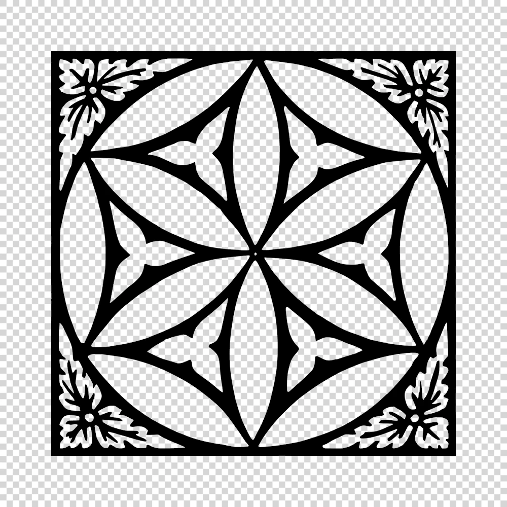 English Tiles from Oxford Plate 23 Vector