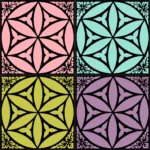 English Tiles from Oxford Plate 23 Vector