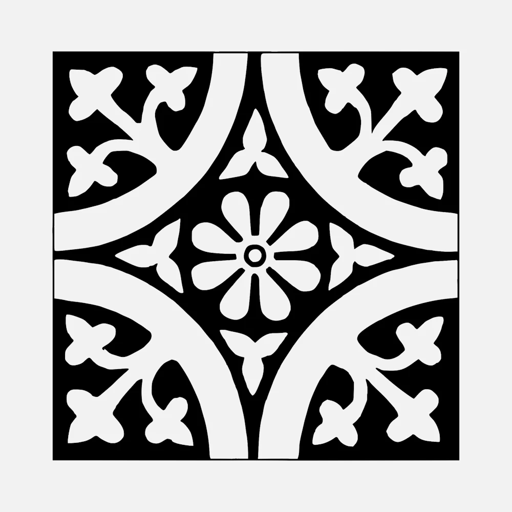 English Tiles from Oxford Plate 2 Vector