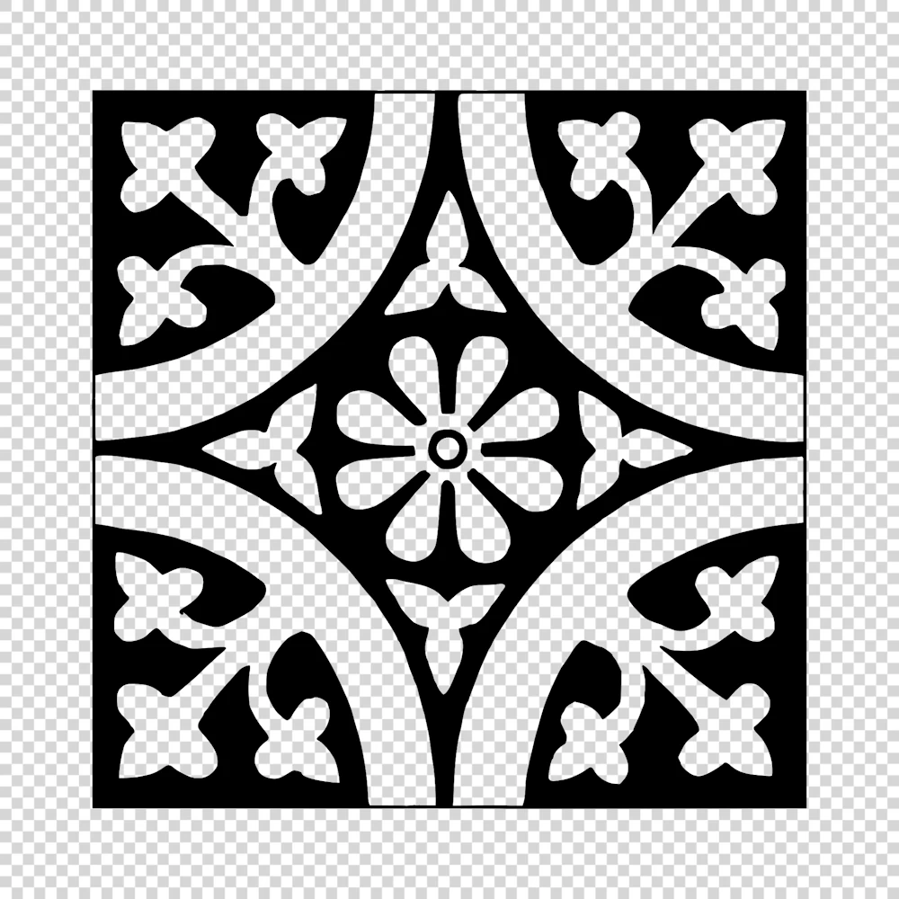 English Tiles from Oxford Plate 2 Vector