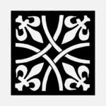English Tiles from Oxford Plate 6 Vector