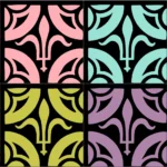English Tiles from Oxford Plate 7 Vector