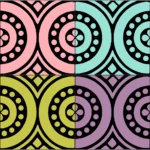 English Tiles from Oxford Plate 8 Vector