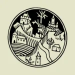 Medieval Town Alphabet Design Vector