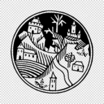 Medieval Town Alphabet Design Vector