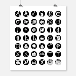 Mnemonic Alphabet Poster