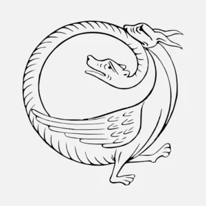 Ouroborus Style Monster Vector