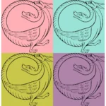 Ouroborus Style Monster Vector