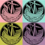 Ship Alphabet Design Vector