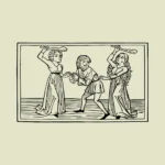 The Punishment of Lamech by his Wives Adah and Zillah Vector