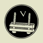 Alphabet 'V' Swing Design Vector