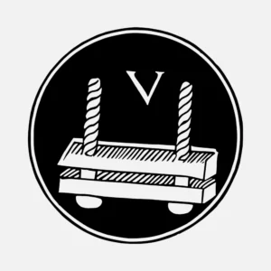 Alphabet 'V' Swing Design Vector
