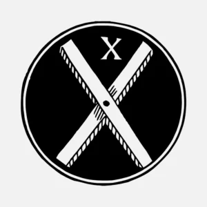Alphabet 'X' Wooden Joint Design Vector