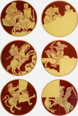 13th Century Circular Design Tiles